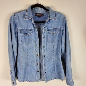 Guess Jeans LA Denim Shirt Snap Front
